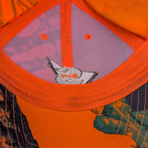 KATI Baseball Hat Unisex OS Orange Mossy Oak Flex Strap Logo Hunting Sports Cap - Picture 9 of 13
